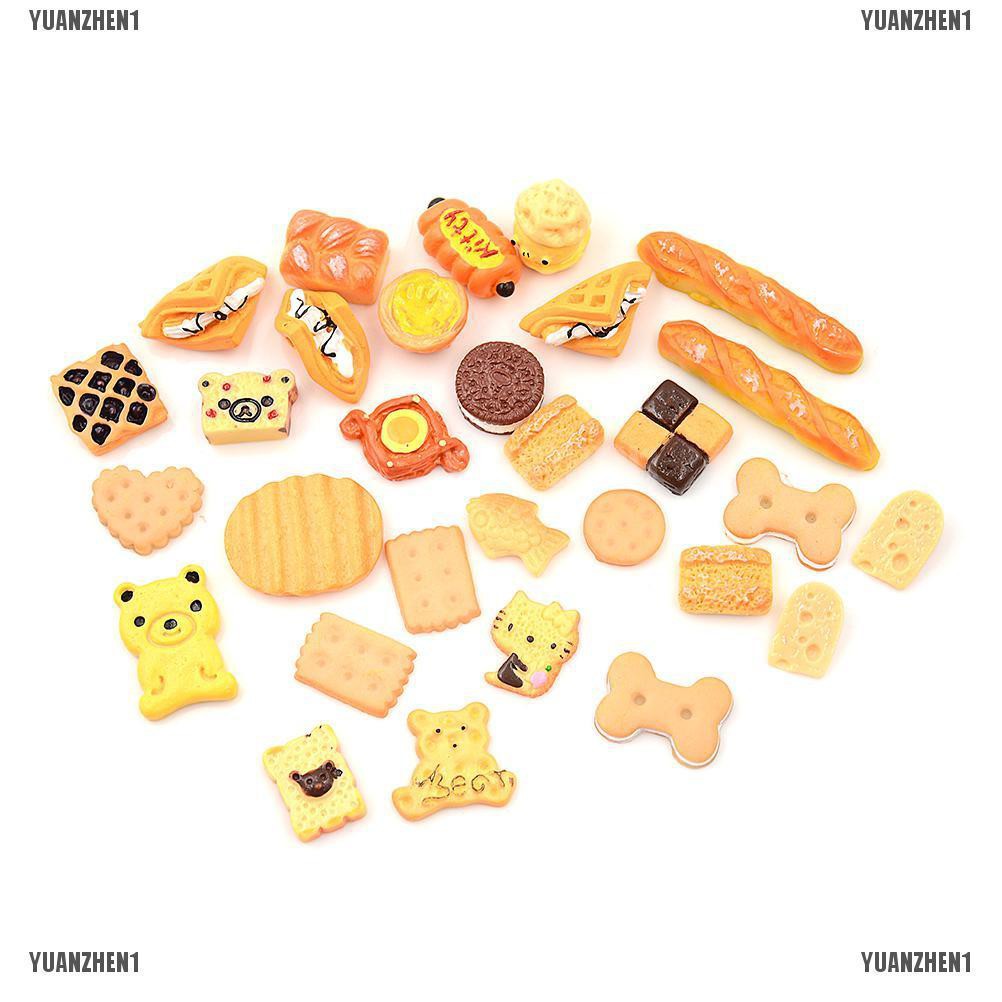 30 Đồ trang trí Thức Ăn Dùng Trang Trí Nhà Búp Bê YUANZHEN1} 1: 12