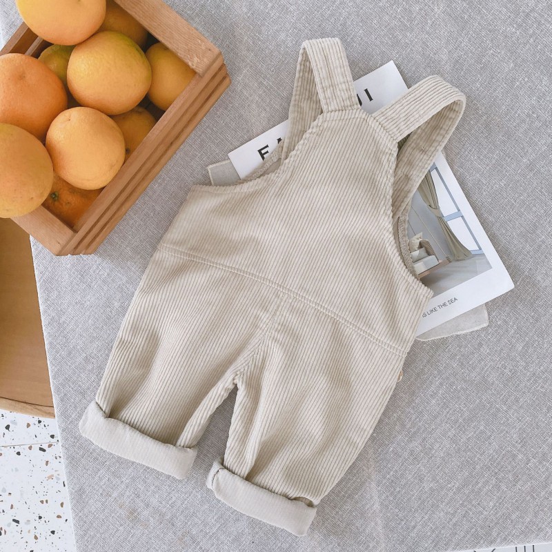 Quần Yếm Màu Trơn Dễ Thương Cho Bé