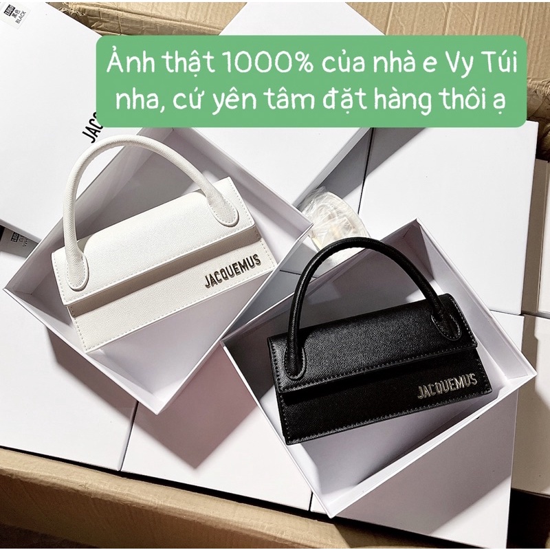 Túi Jacquen chữ nhật bản 1 quai siêu hót da sần kèm dây đeo chéo full hộp 188#