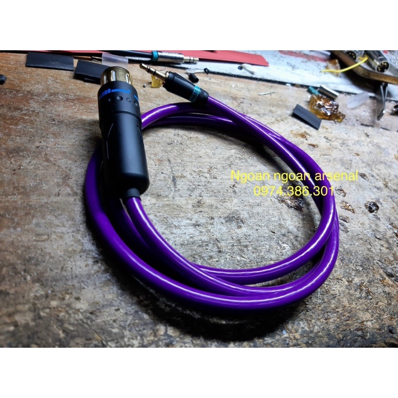 dây chuyển canon xlr đực cái ra 1 hoa sen rca av hàng hi-end cao cấp.