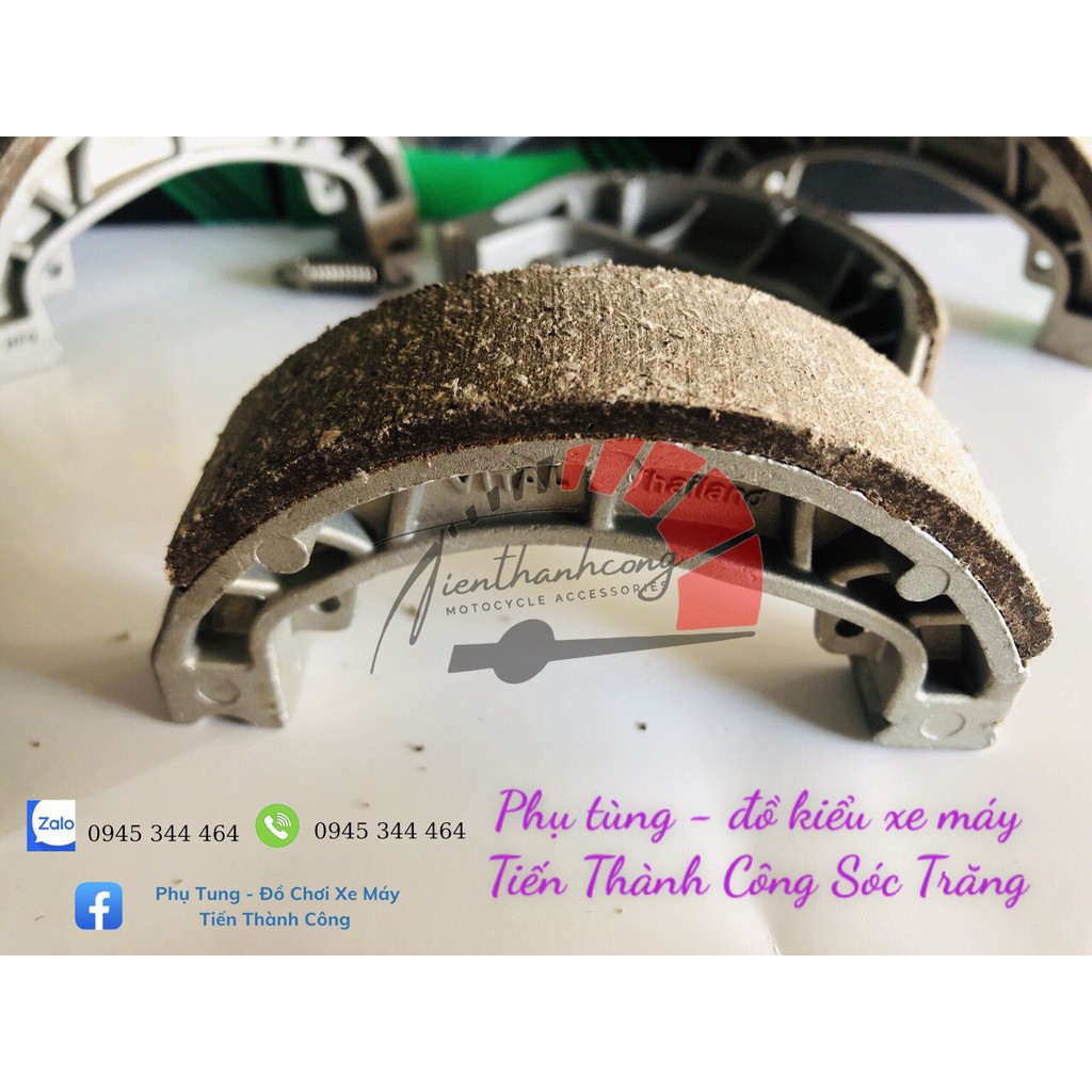 Bố thắng đùm/Má phanh xe Dream/Wave/RS/Future V1, Neo, X, 125/Blade  thương hiệu Vital  kèm lò xo.