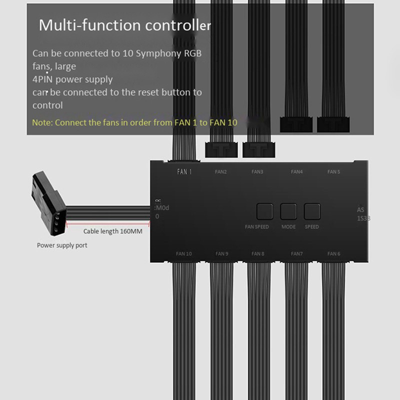 Quạt Tản Nhiệt Đổi Màu 12cm Aigo 3x Octave Space C3 Cho Máy Tính