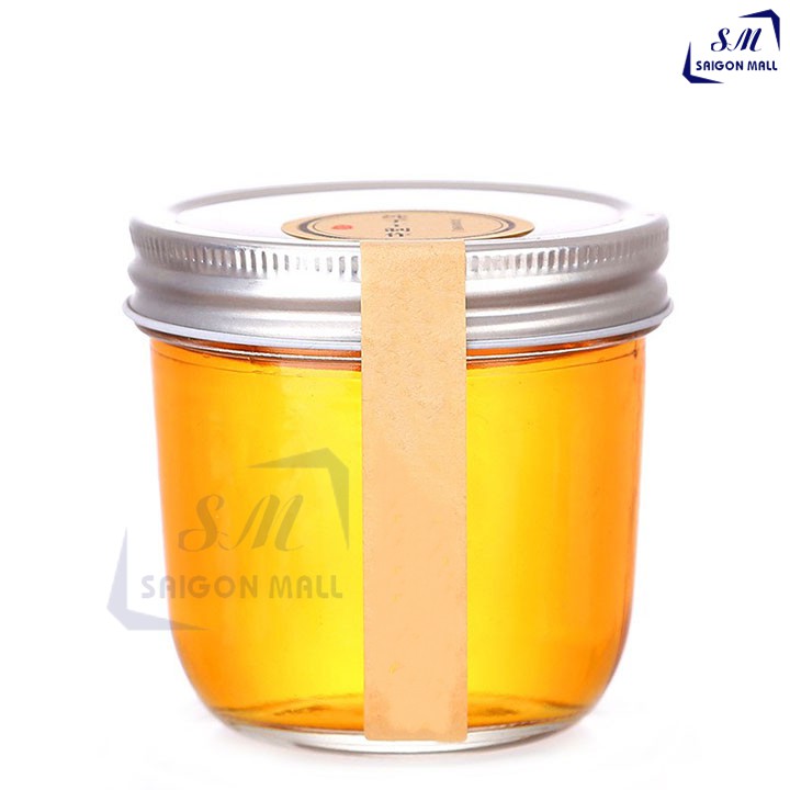 Hũ thủy tinh miệng lớn 300ml nắp thiếc đựng sữa chua, bánh plan, pudding, đựng các loại gia vị, lọ đựng thực phẩm