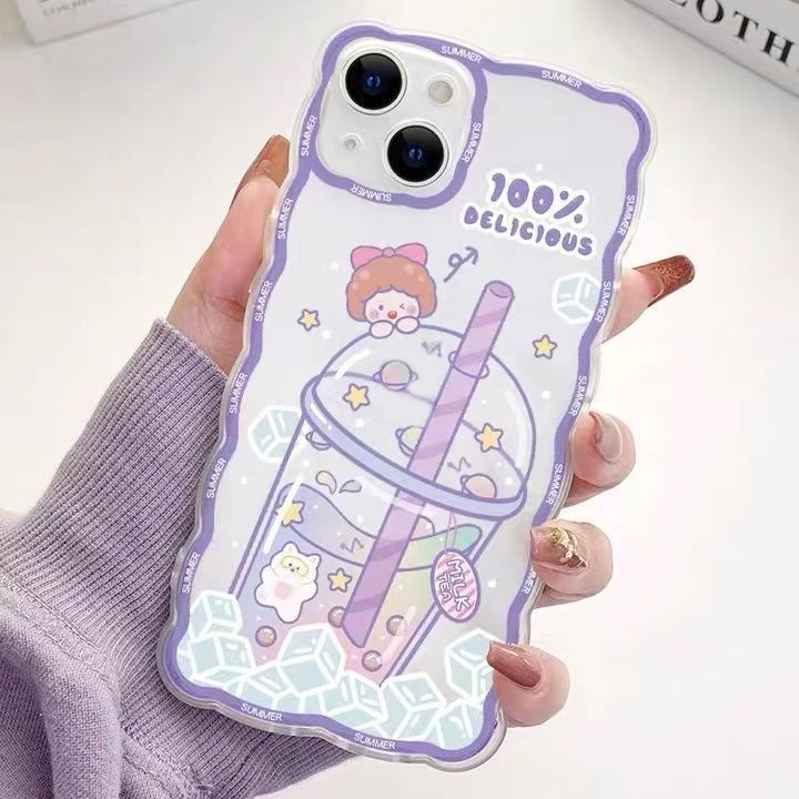 Ốp Điện Thoại Dẻo Họa Tiết Cô Gái &amp; Bươm Bướm Dễ Thương Cho IPhone 13 13pro 12promaxSE2 2020/11 Pro MAX / 6S/ 7 / 8 Plus/ XR