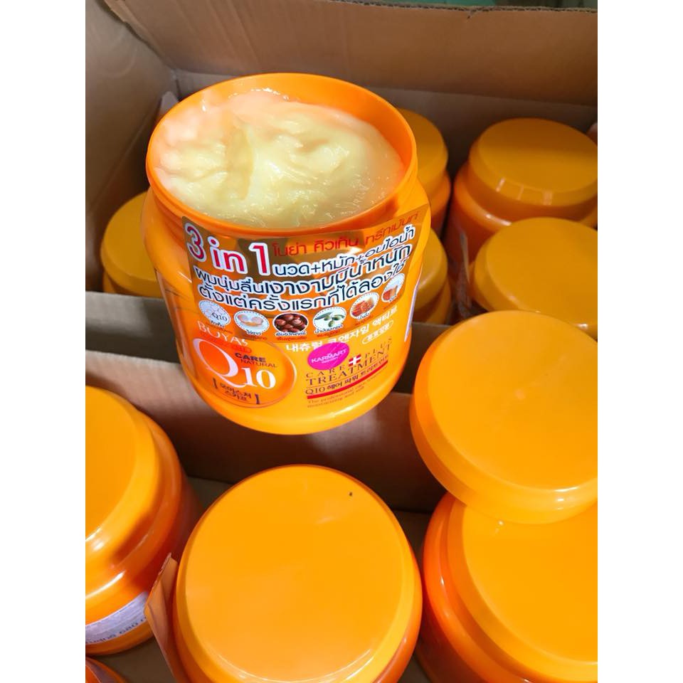 Kem hấp dầu phục hồi hư tổn tóc Boya Hair Treatment Q10 500g Thái Lan | BigBuy360 - bigbuy360.vn
