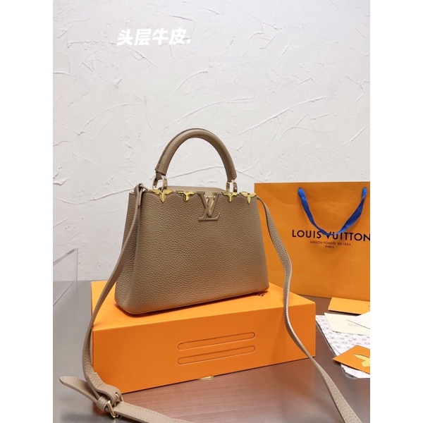 Túi xách Lóuisvuitton capucines sz 27 da bò hàng order trung