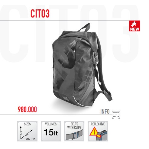 Balo laptop chống nước Givi CIT03, ba lô chống nước, hàng chính hãng, mới 100%
