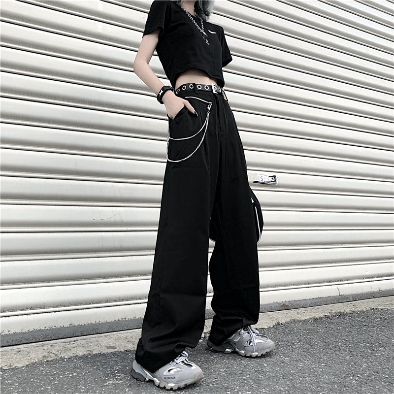 Quần dài ống rộng thời trang quyến rũ cho nữ