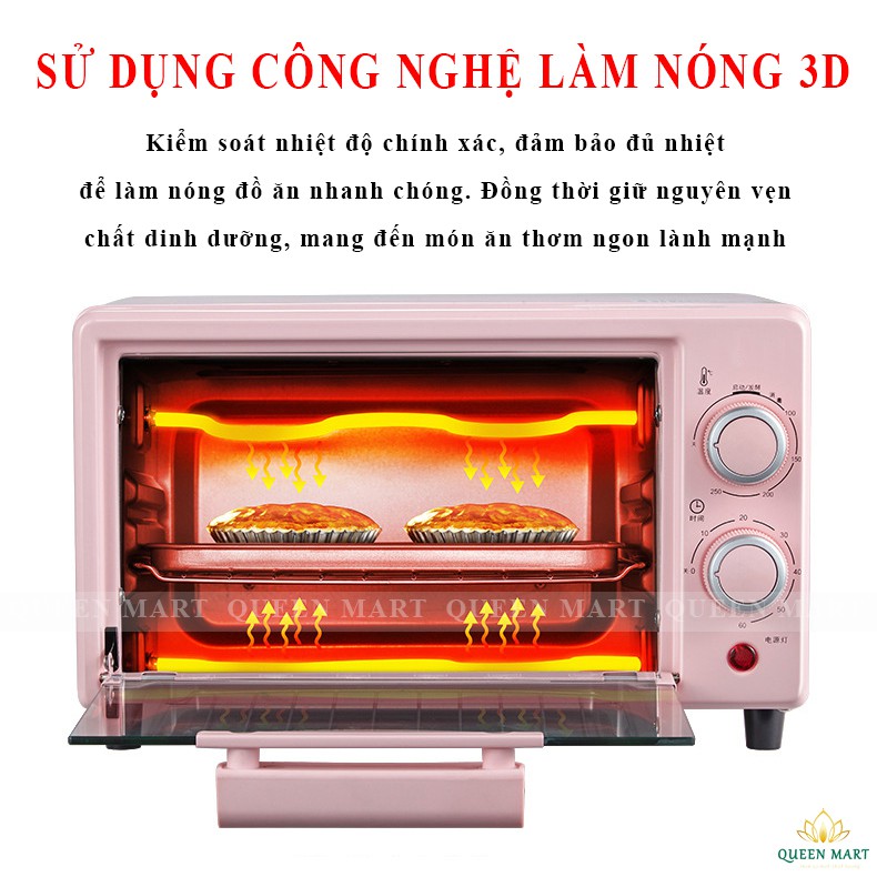 Lò Nướng Điện – Lò Nướng Đa Năng Dung Tích 10L Và 12L – Q054