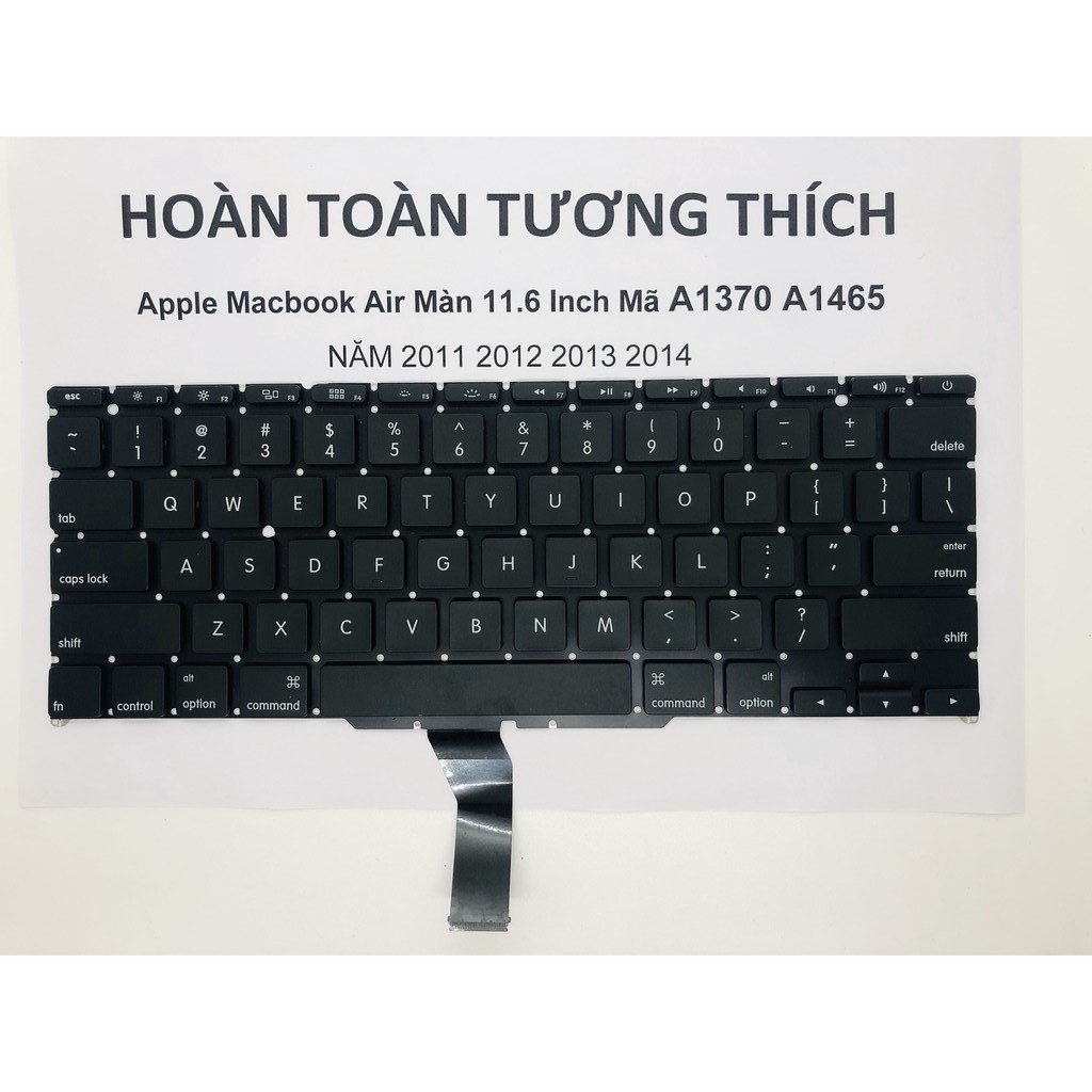 Bàn Phím Apple Macbook Air Màn 11.6'' Mã A1370 - A1465 Năm 2011 - 2012 - 2013 - 2014