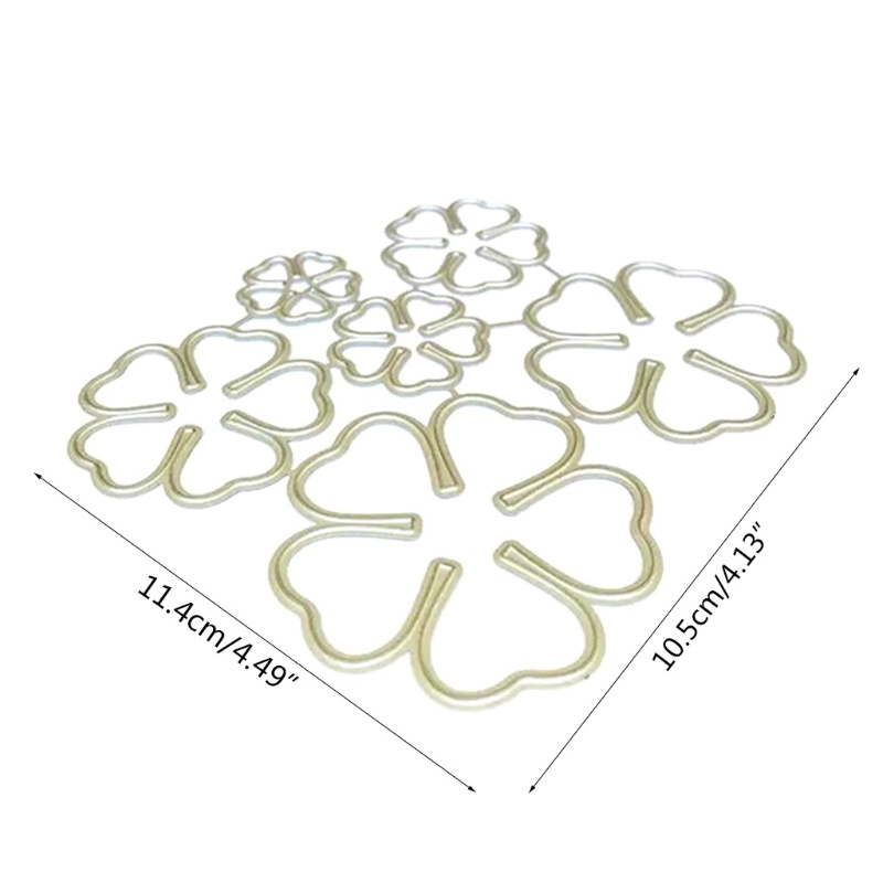 Set 6 tấm khuôn cắt giấy kim loại tạo hình bông hoa xinh xắn dành cho trang trí