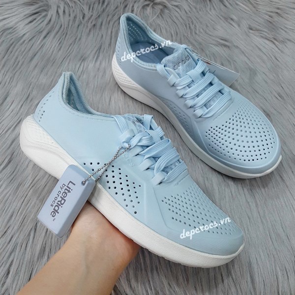 Giày crocs literide pacer nữ buộc dây, giày cross thể thao nữ bằng nhựa EVA cao cấp đi bộ nhẹ êm - Crocs House