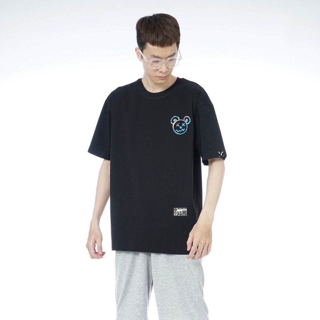 Áo thun Tee Basic Summer Bear, Tay lỡ nam nữ, áo unisex from rộng( V21 )