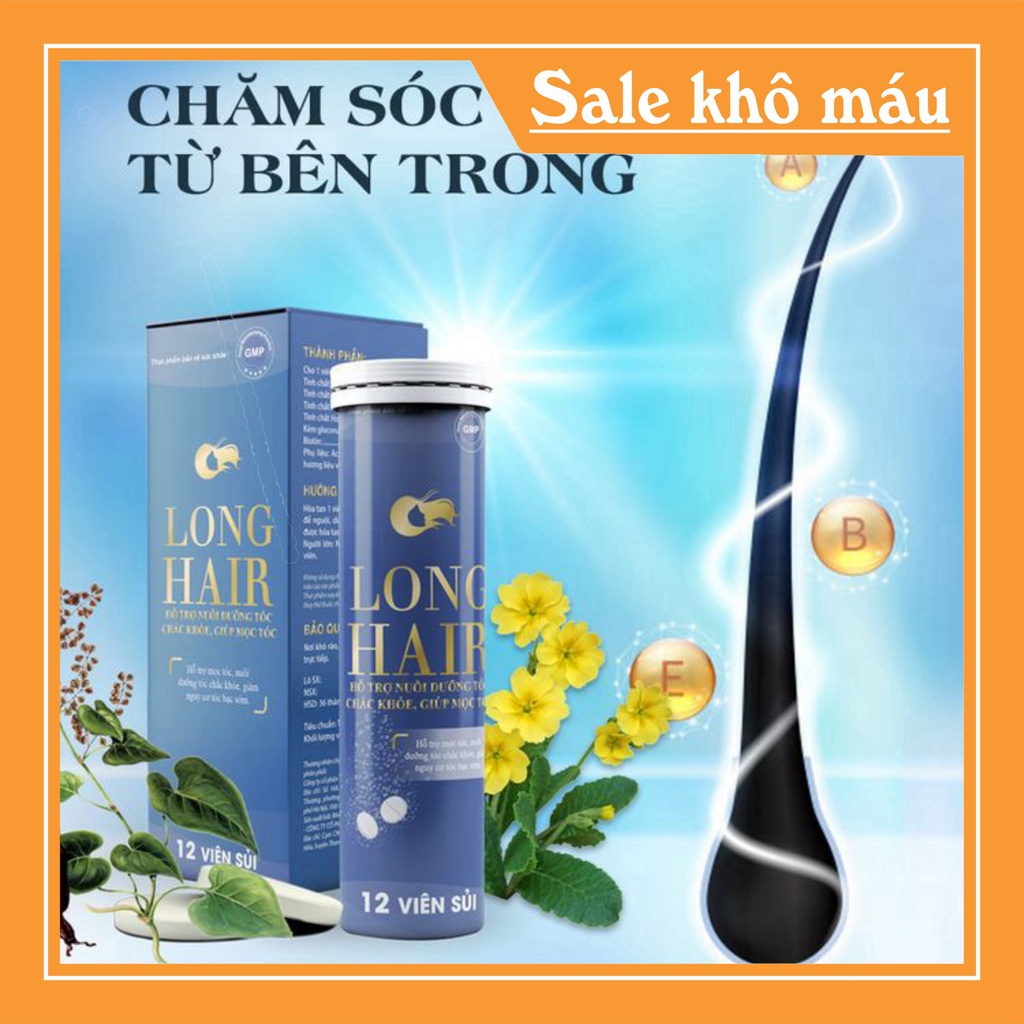 VIÊN SỦI MỌC TÓC LONG HAIR - HỖ TRỢ ĐIỀU TRỊ RỤNG TÓC, HÓI ĐẦU, TÓC BẠC SỚM - NHANH, AN TOÀN, HIỆU QUẢ