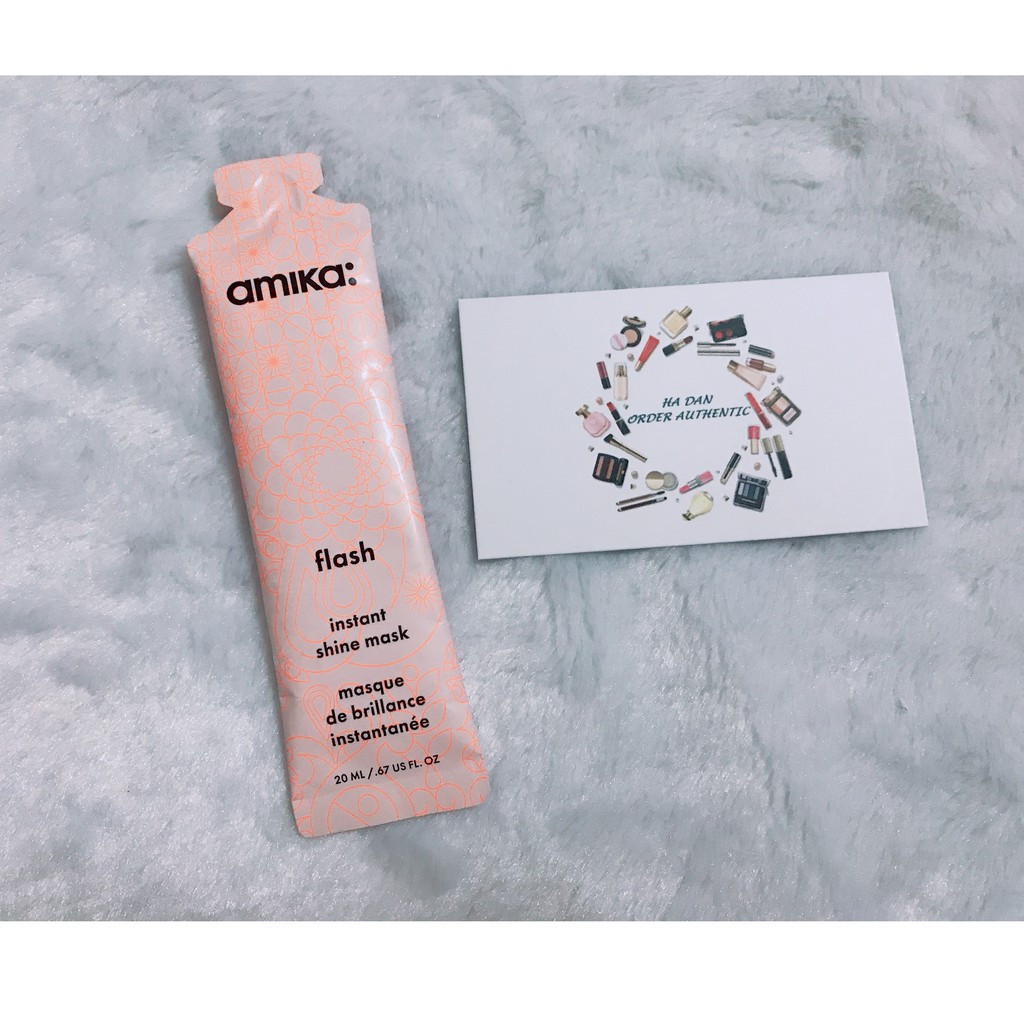 Mặt nạ giúp mềm tóc trong 60s AMIKA Flash Instant Shine Hair Gloss Mask