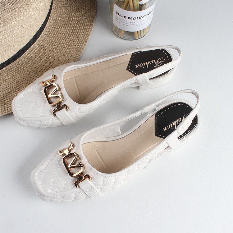 Giày sandal nhựa  RETRO nữ đi mưa phong cách công sở siêu bền
