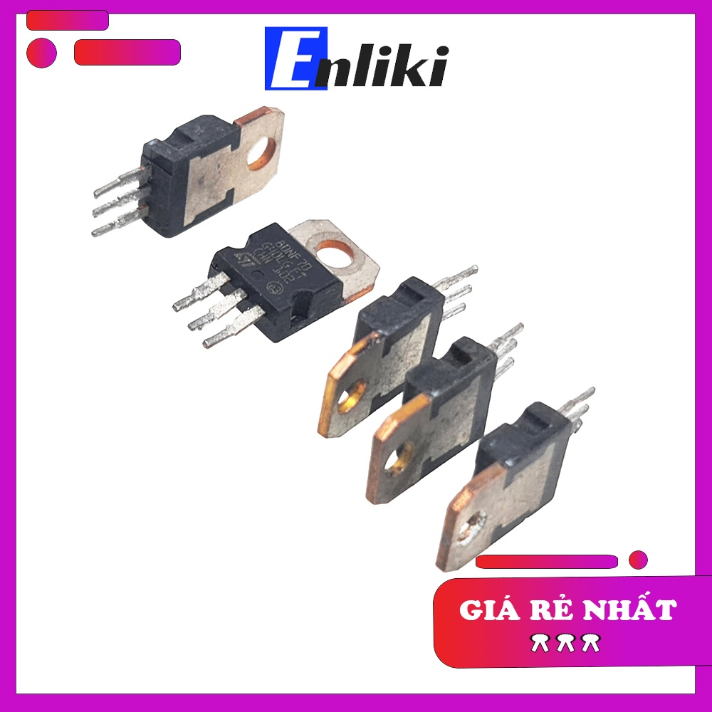 80NF70 lưng đồng MOSFET N-CH 80A 70V TO220 (Tháo Máy)