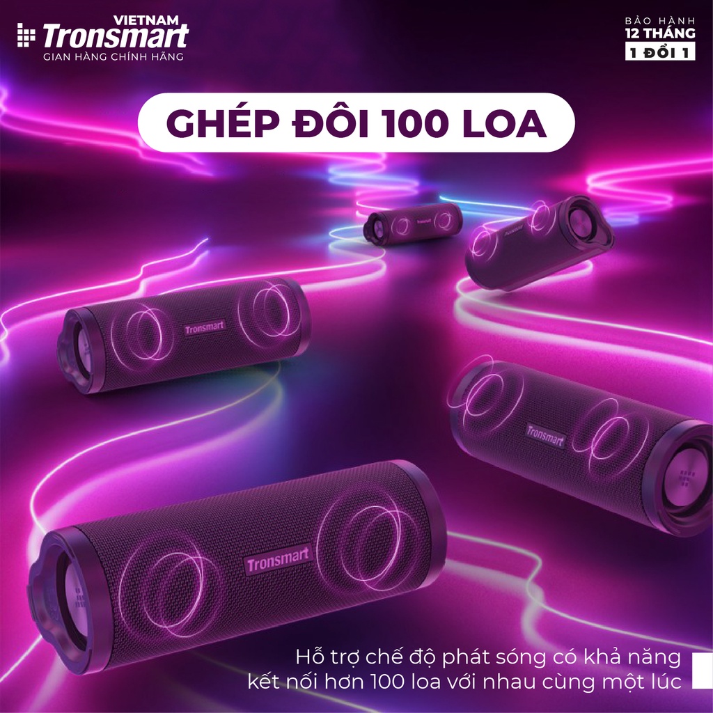 Loa Bluetooth 5.0 Tronsmart Force 2 TM-372360 - IPX7 - 30W - Chip Qualcomm QCC3021 - Hàng chính hãng