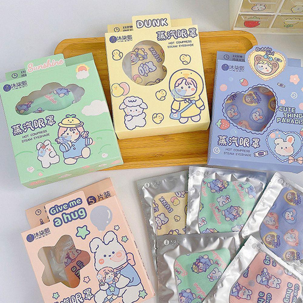 Mặt Nạ Xông Hơi Mắt Hình Thỏ Hoạt Hình Xinh Xắn