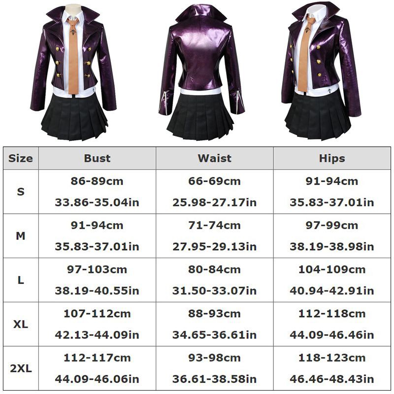 New Danganronpa Dangan-Ronpa Kyoko Kirigiri Cosplay Costume Dress Set With Gloves