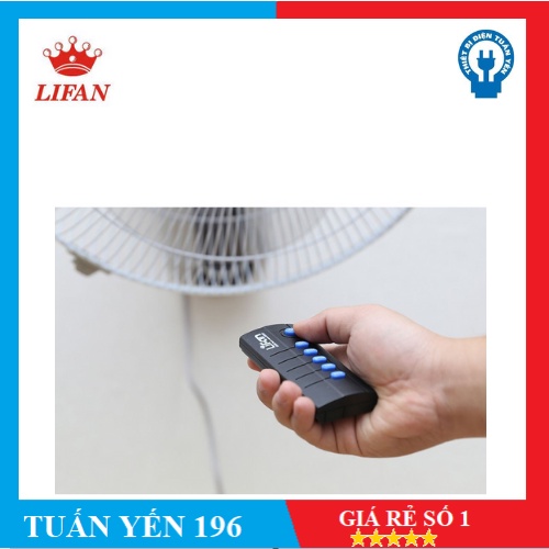 [CÓ GRAP SHIP] Quạt Treo Tường Remote (Điều Khiển Từ Xa) Lifan TE-1688.