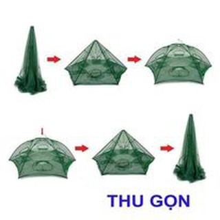 Lồng đánh bắt cá bát quái 6 - 8 - 12 - 16 cửa