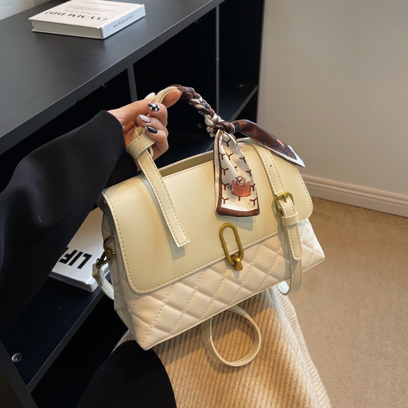 Túi Đeo Vai Bằng Lụa Sức Chứa Lớn Trang Trí Khăn Choàng Đơn Giản Dành Cho Bạn Nữ