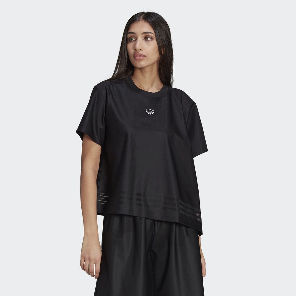 [Mã WABRADI13 - 150K - ĐH từ 1Tr]Áo Tee adidas ORIGINALS Nữ Tee Màu đen GN3188