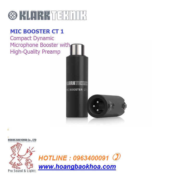 Klark Teknik MIC BOOSTER CT 1-THIẾT BỊ XỬ LÝ DÀNH CHO MICRO
