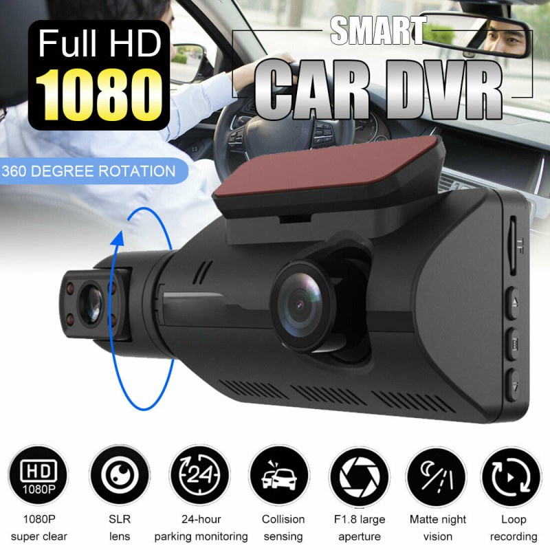 Camera hành trình xe hơi DVR góc rộng có chế độ nhìn ban đêm
