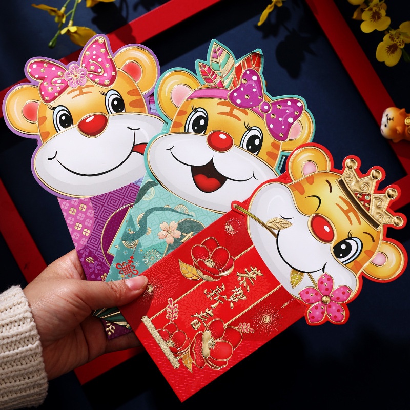 Bao lixi chibi hoạt hình 3D đẹp giá rẻ tết nhâm dần 2022 chipi lì xì mới cao cấp đẹp độc lạ ESHOP