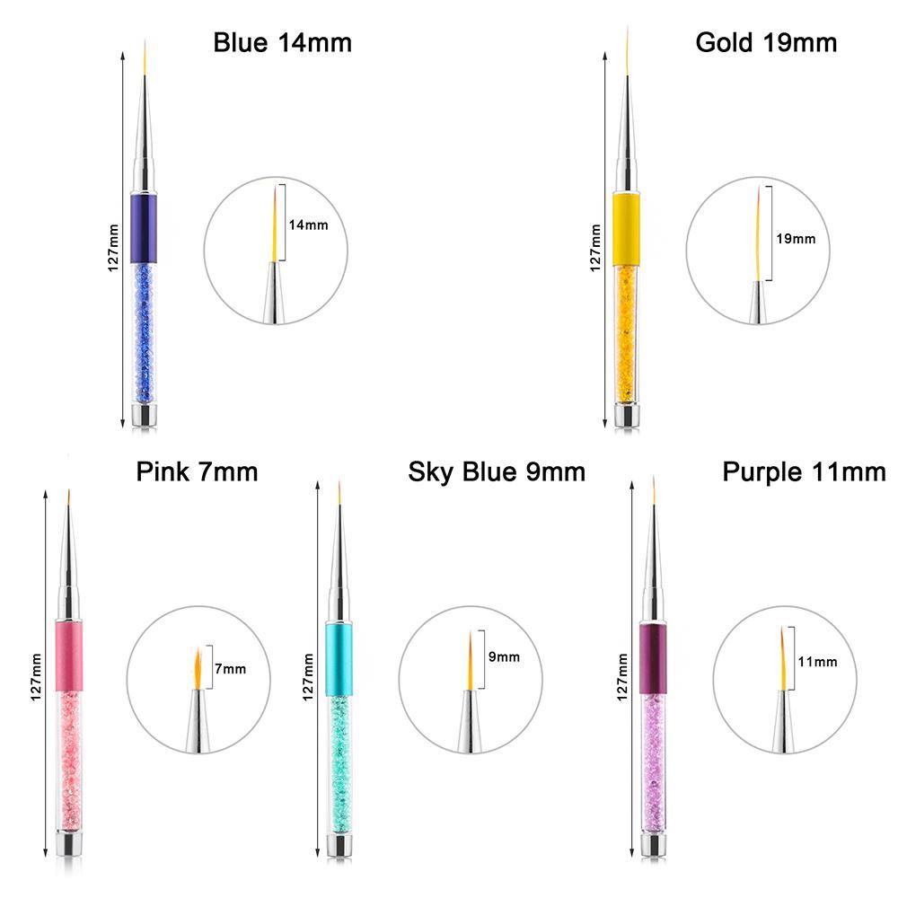 1 Bút Kẻ Mắt DIY Phong Cách Pháp Chất Lượng Cao|Bút Kẻ Sọc Caro Tay Cầm Bằng Nhựa Tiện Dụng