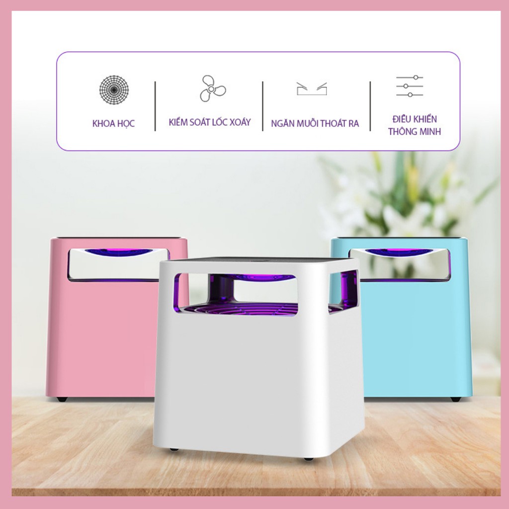 Đèn bắt muỗi diệt côn trùng  thông minh-Bẫy muỗi khoa học diệt muỗi vật lý- Gió lốc mạnh cuốn  diệt muỗi toàn diện