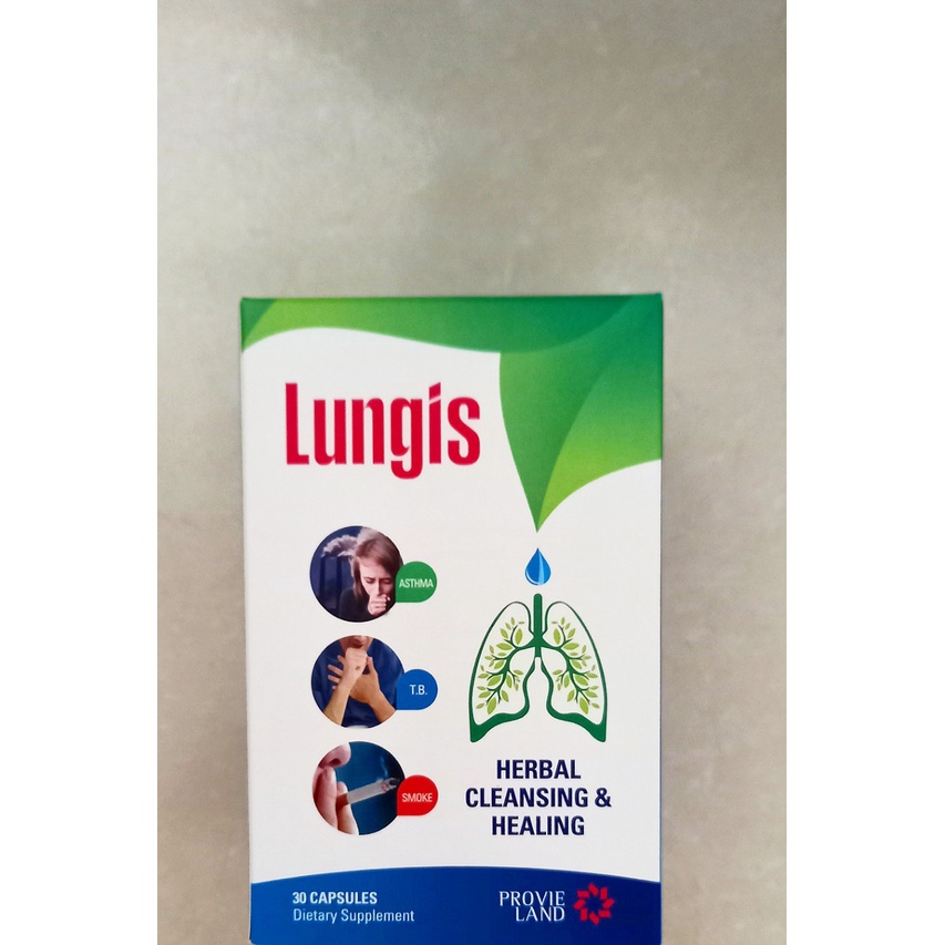 Viên uống thải độc phổi Lungis lọ 60 viên. Hỗ trợ thanh lọc phổi (Nhập khẩu chính hãng Mỹ)