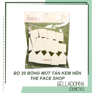 Mút đánh kem nền Save Big Makeup Sponges 20P The Face Shop