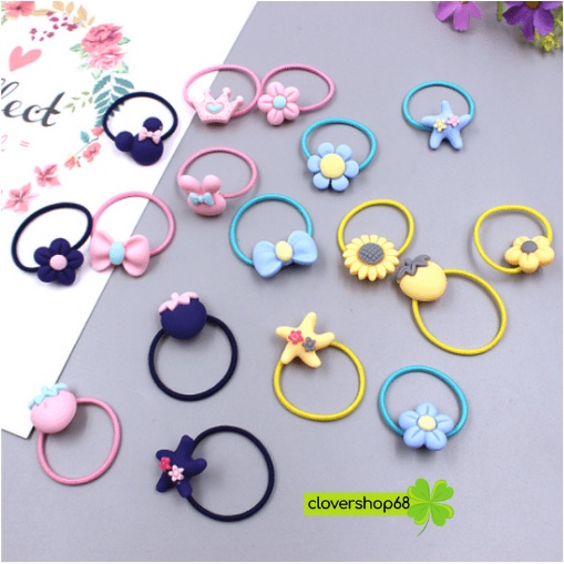 Chun buộc tóc hoạt hình xinh   Clovershop68