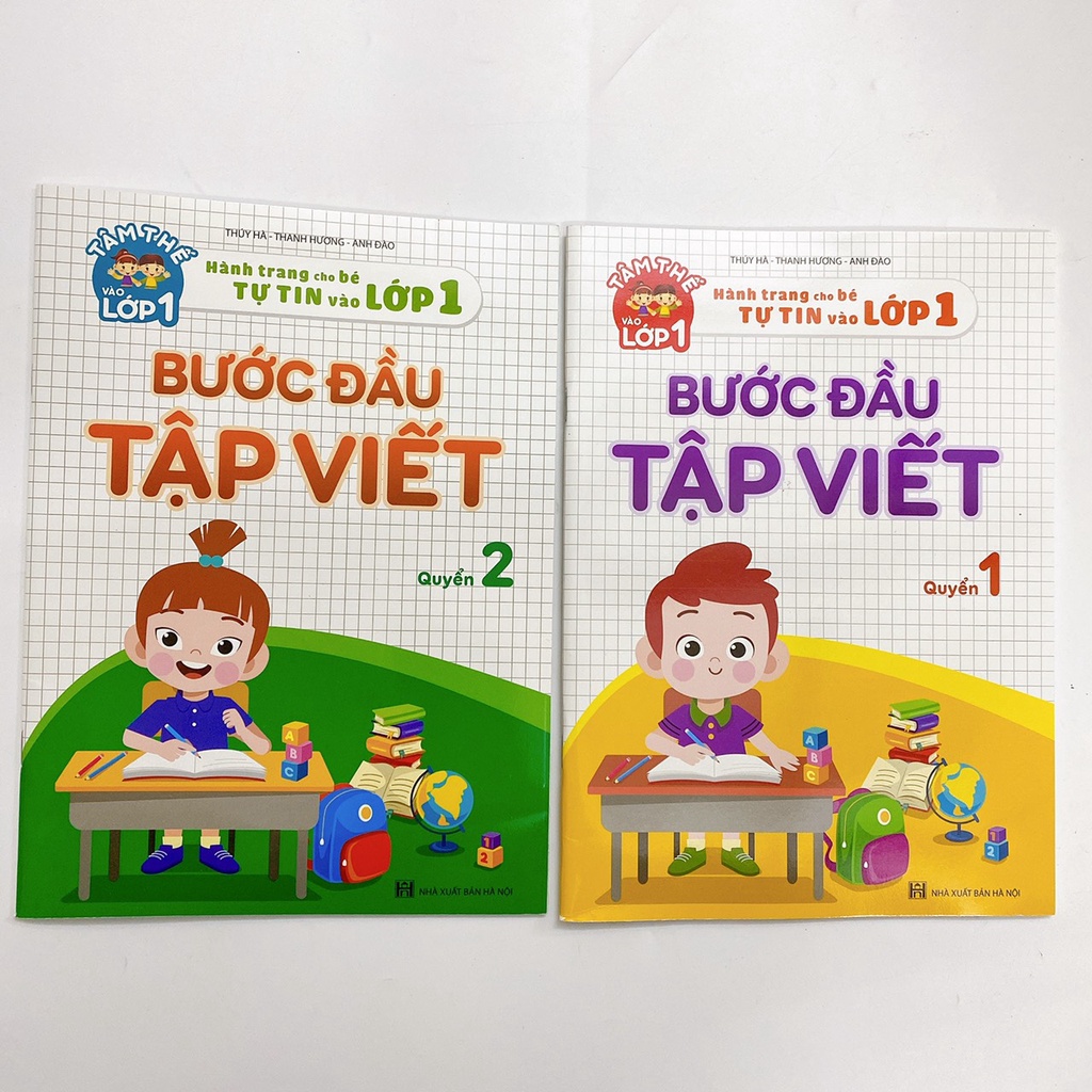 Sách Combo 2c Bước đầu tập viết thẻ đánh vần Hành trang cho bé vào lớp 1