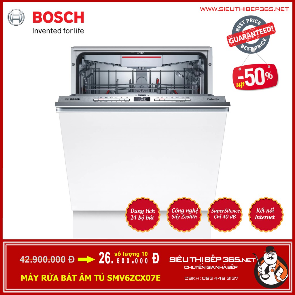 MÁY RỬA BÁT BOSCH SMV6ZCX07E