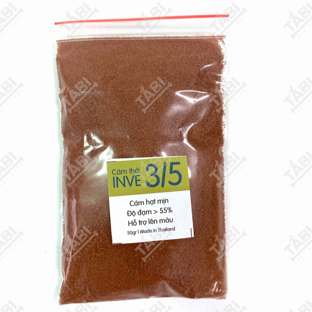 Hủ 50g Thức Ăn Cá Cám Thái Inve 3/5 Cho Cá Beta, Vàng,...