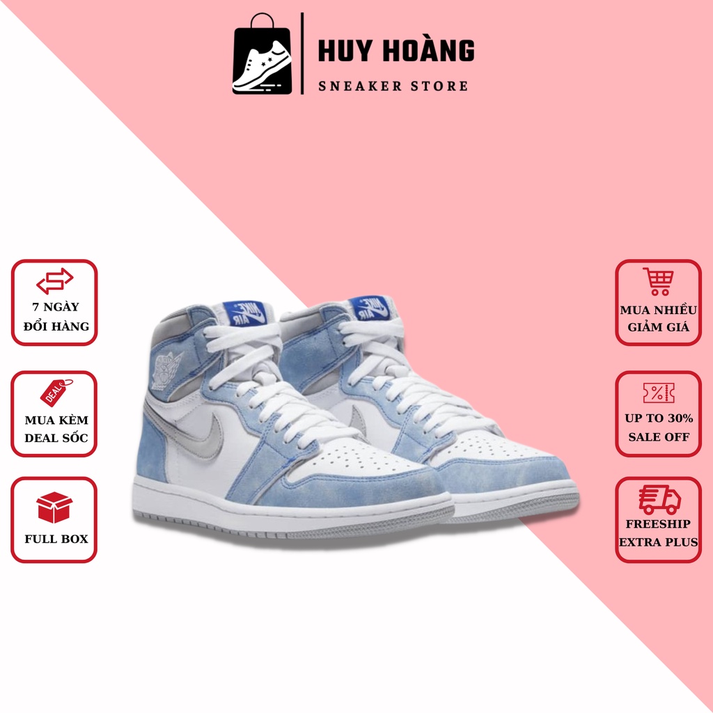 Giày thể thao 𝗝𝗼𝗿𝗱𝗮𝗻 cao cổ nam nữ, giày 𝗝𝗼𝗿𝗱𝗮𝗻 hyper royal cao cổ màu xanh siêu đẹp Full Box