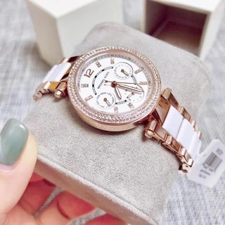Đồng Hồ Michael Kors Nữ MK6261 Đính Đá Vỏ Rose Gold Size 33mm