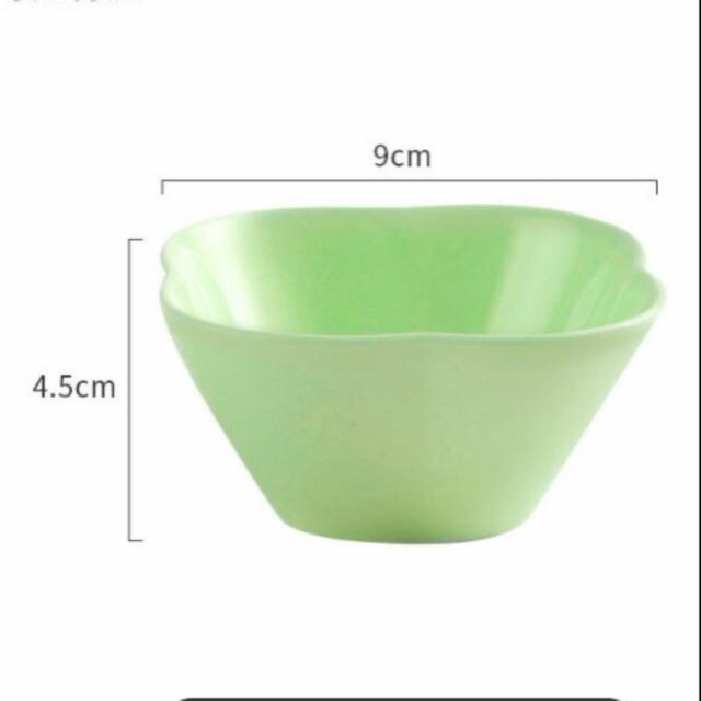 Bát sứ hoa 4 cánh full màu