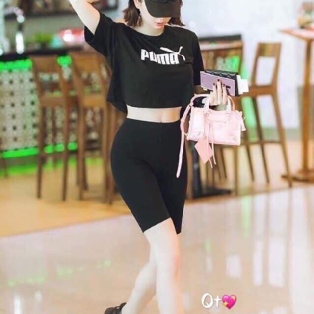 Quần Legging Nữ 🎁FREESHIP🎁 Quần Legging Đùi Cuộn Tím Cạp Chun Co Dãn Siêu Hot đủ size hàng loại 1 | BigBuy360 - bigbuy360.vn