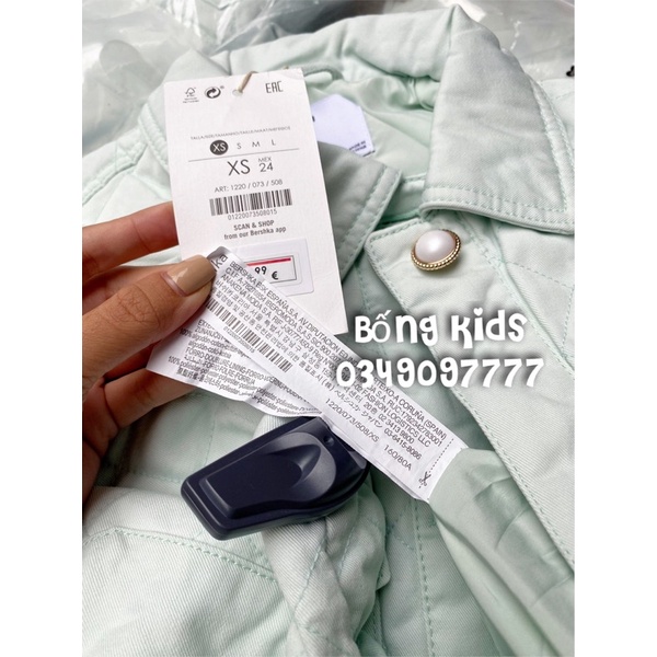 Áo Khoác Denim Nữ Xanh Trám BSK