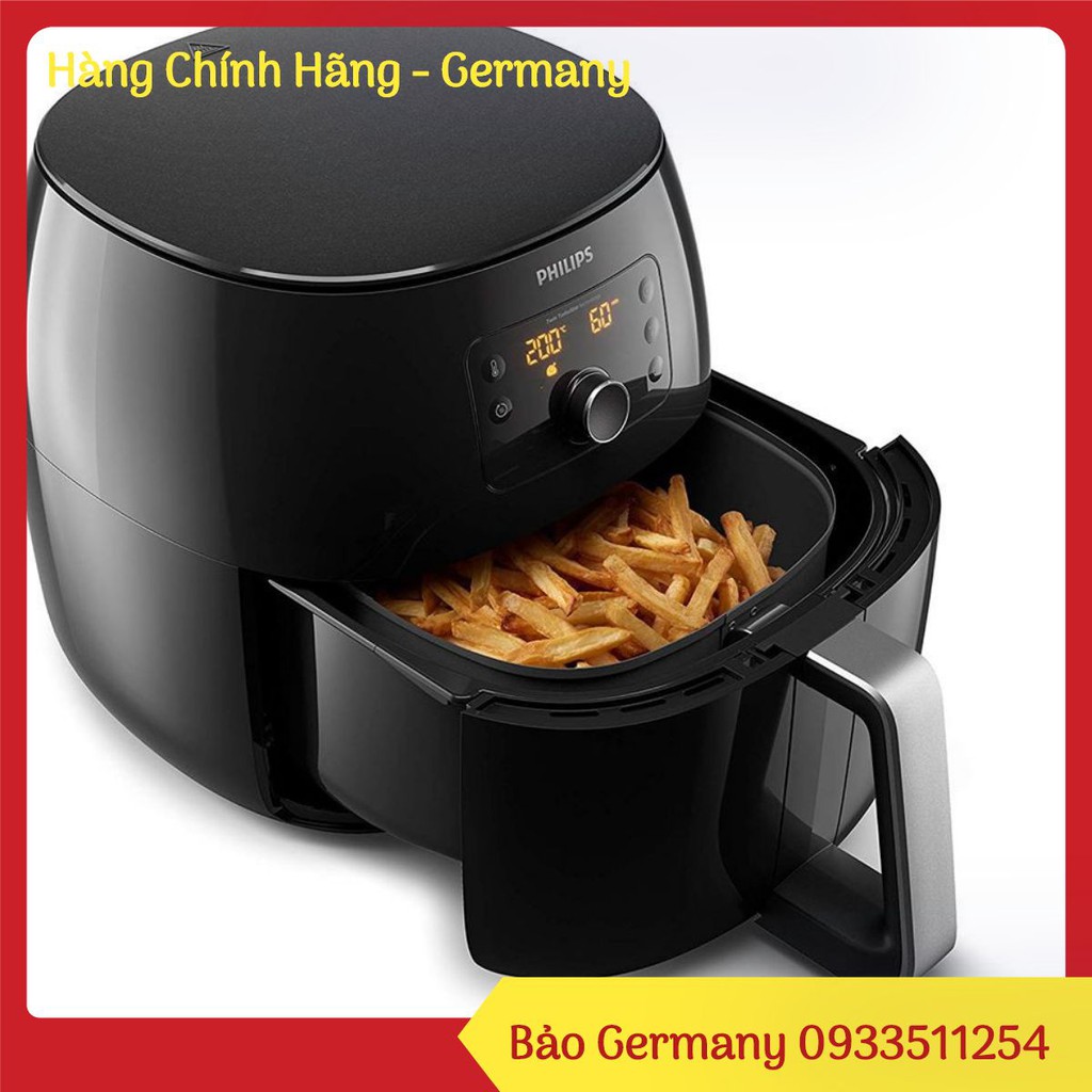 Nồi Chiên Không Dầu Philips HD9762/90 - Size XXL, 7.2 Lít, Đen