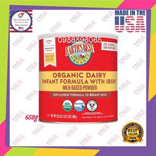 Sữa Organic Earth'Best Đỏ 658g