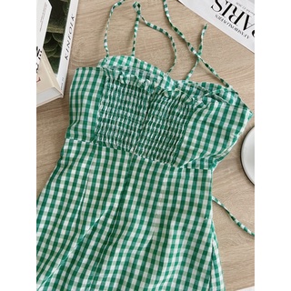 V7003 Váy cúp buộc dây nơ lưng Audrey