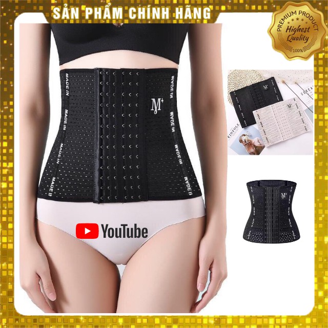 [Hàng Loại 1] Đai Nịt Bụng Gen Định Hình Thon Gọn Vòng Eo 6 Nấc Cài Chống Cuộn M+ Latex | WebRaoVat - webraovat.net.vn