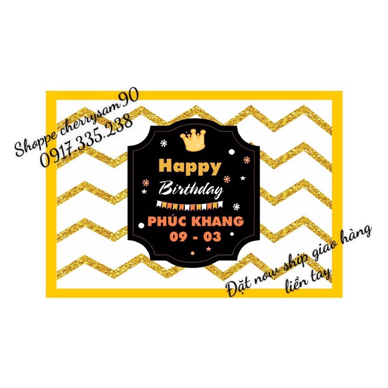 Set bóng Backdrop Phối Bóng Siêu Nhũ Thiết kế Tên Kiểu HQ Hot
