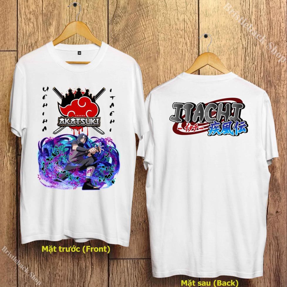 [UY TÍN]🎀 Áo Uchiha Itachi - Áo Naruto - Itachi T-Shirt - Akatsuki T-Shirt siêu rẻ - UIC-025